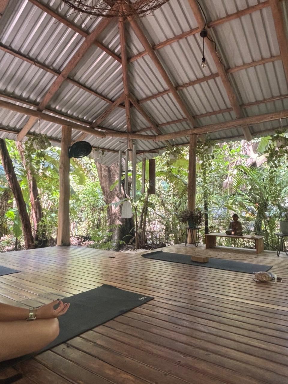 The yoga deck at Al Deck, Zeneidas Garden